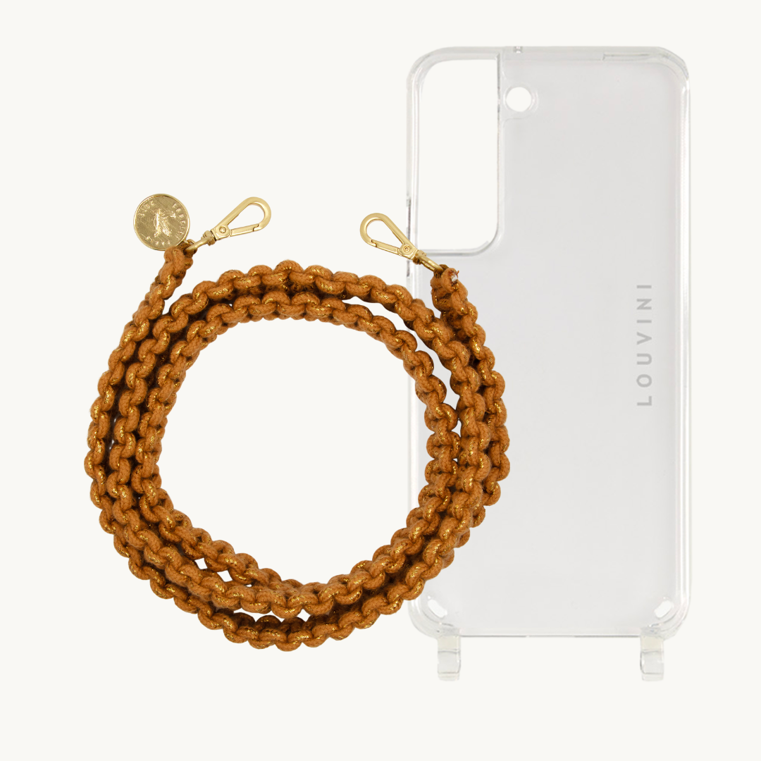 Coque Charlie (Samsung) & cordon Palma Caramel