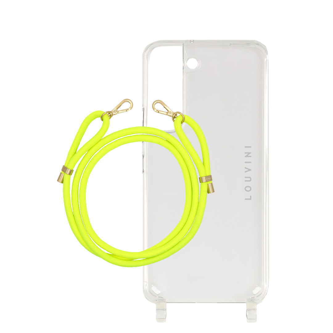 Coque Charlie (Samsung) & Cordon Tessa Pop Jaune Fluo