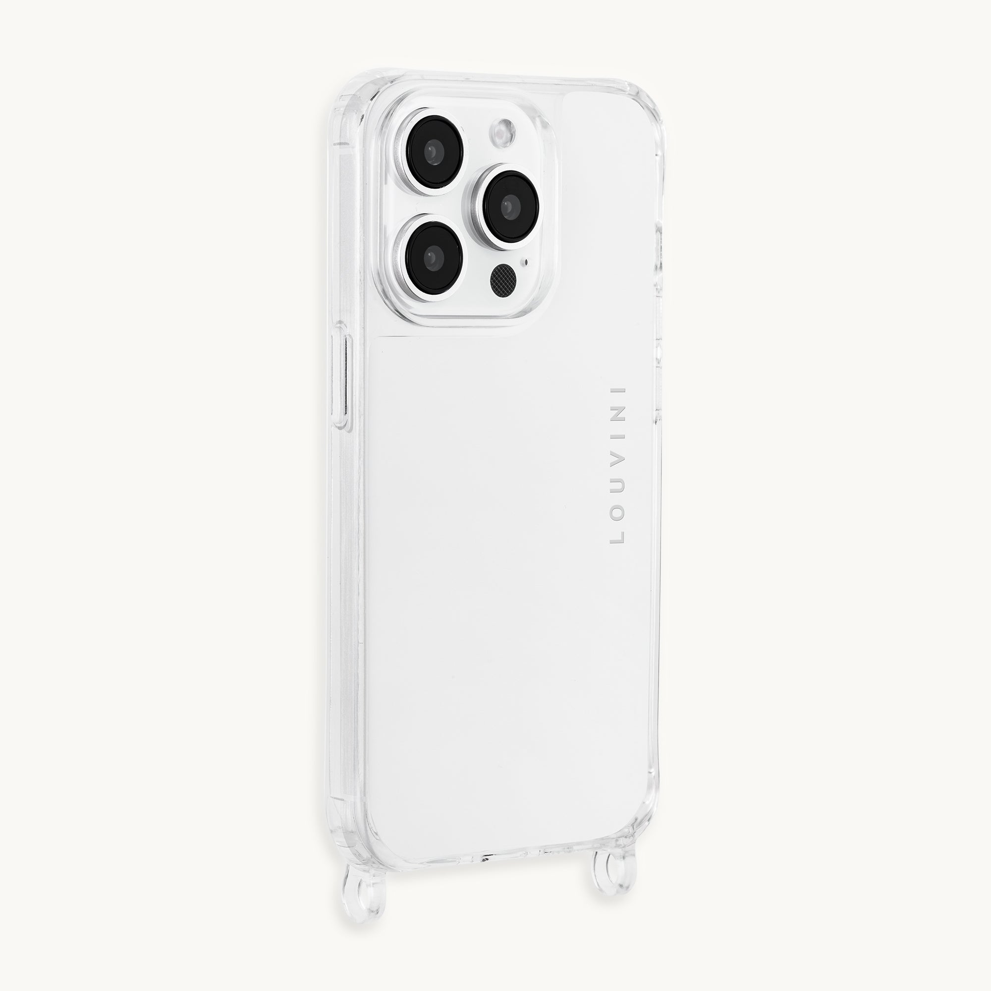 Coque iPhone avec anneaux CHARLIE - Transparente