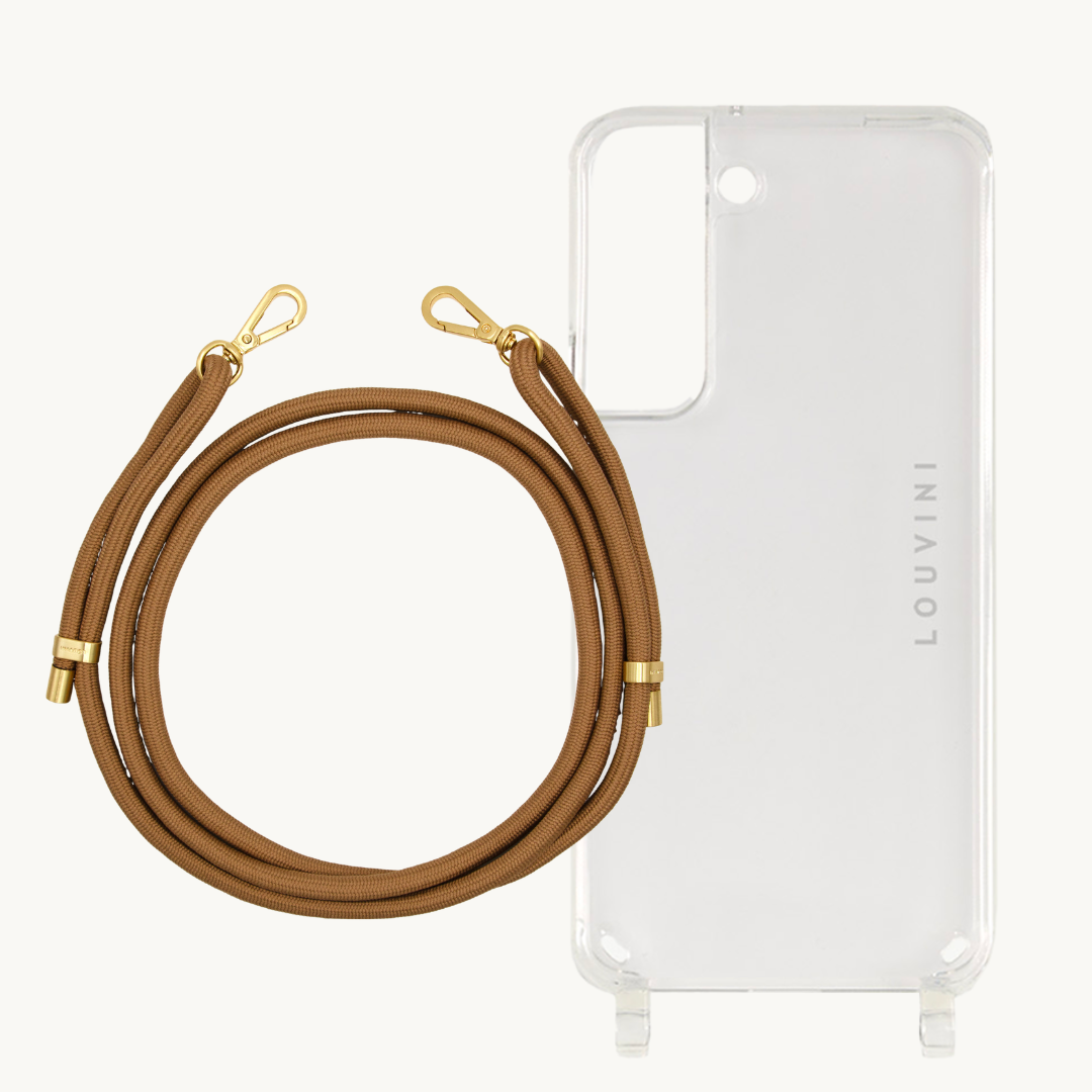 Coque Charlie (Samsung) & cordon Tessa Camel