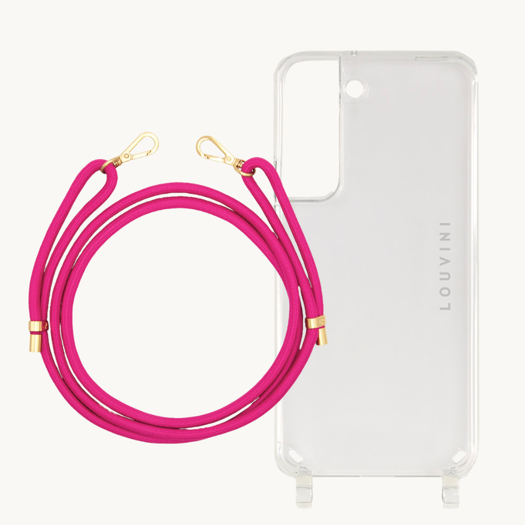 Coque Charlie (Samsung) & cordon Tessa Fuchsia