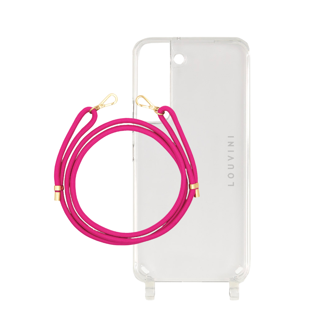 Coque Charlie (Samsung) & cordon Tessa Fuchsia