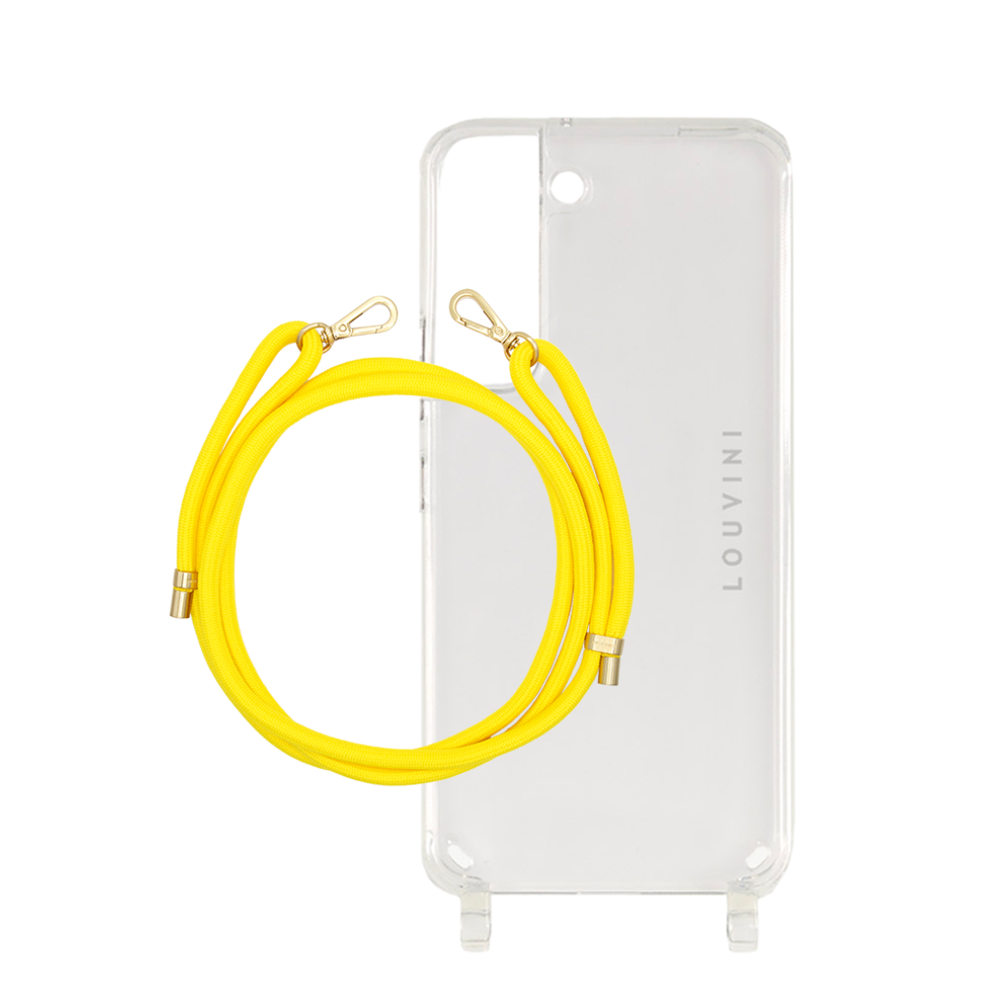 Coque Charlie (Samsung) & cordon Tessa Jaune Soleil