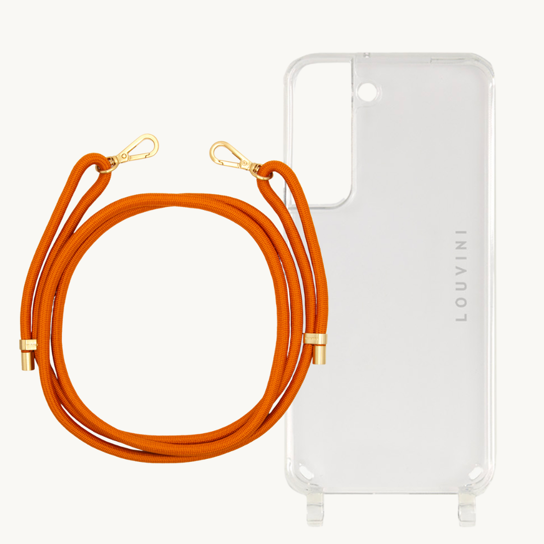 Coque Charlie (Samsung) & cordon Tessa Orange