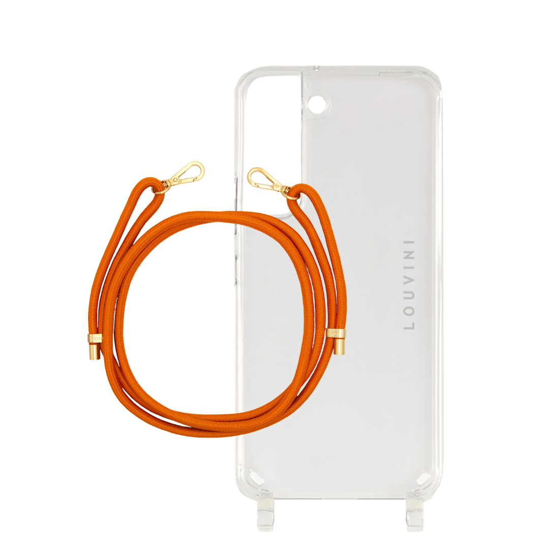 Coque Charlie (Samsung) & cordon Tessa Orange