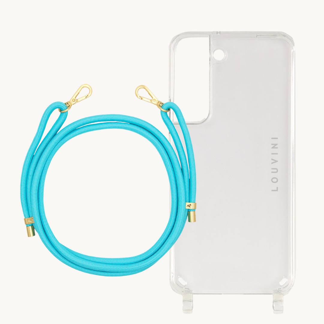 Coque Charlie (Samsung) & cordon Tessa Turquoise