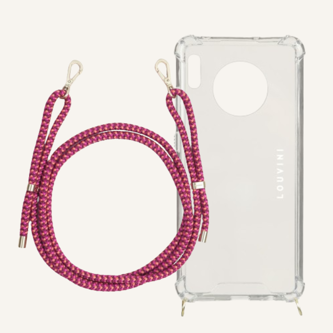 Charlie Phone Case & Tessa Fuchsia-Burgundy Cord (Huawei)