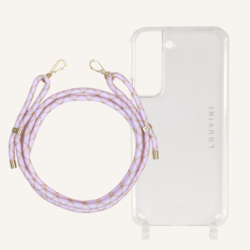 Coque Charlie & cordon Tessa rose-doré (Samsung)