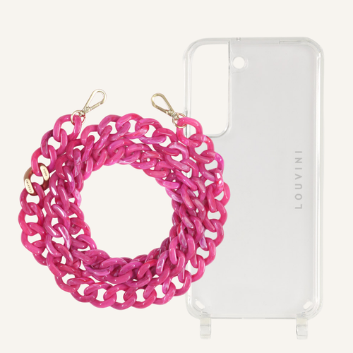 Coque Charlie & chaîne Zoé Fuchsia (Samsung)