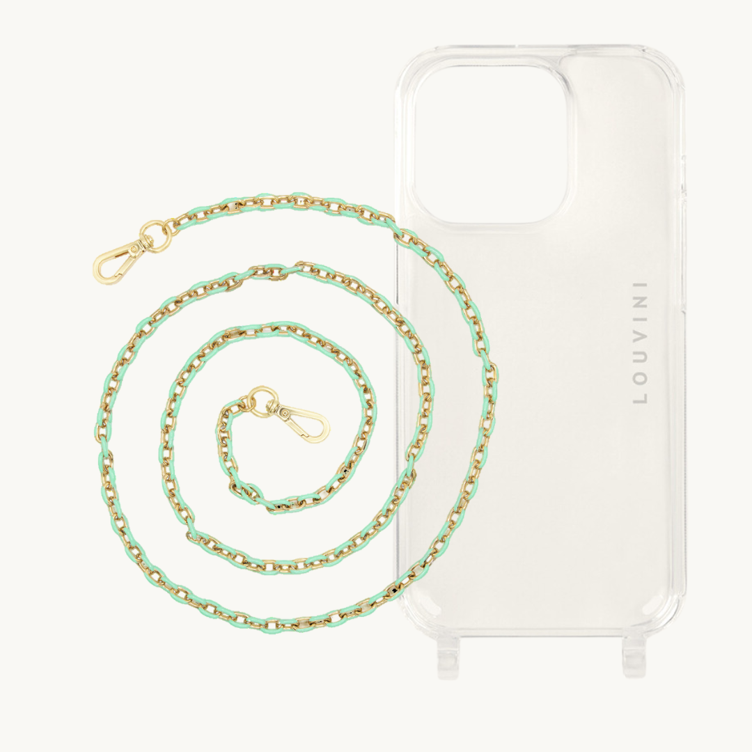 Charlie iPhone Case & Mia Mint Chain