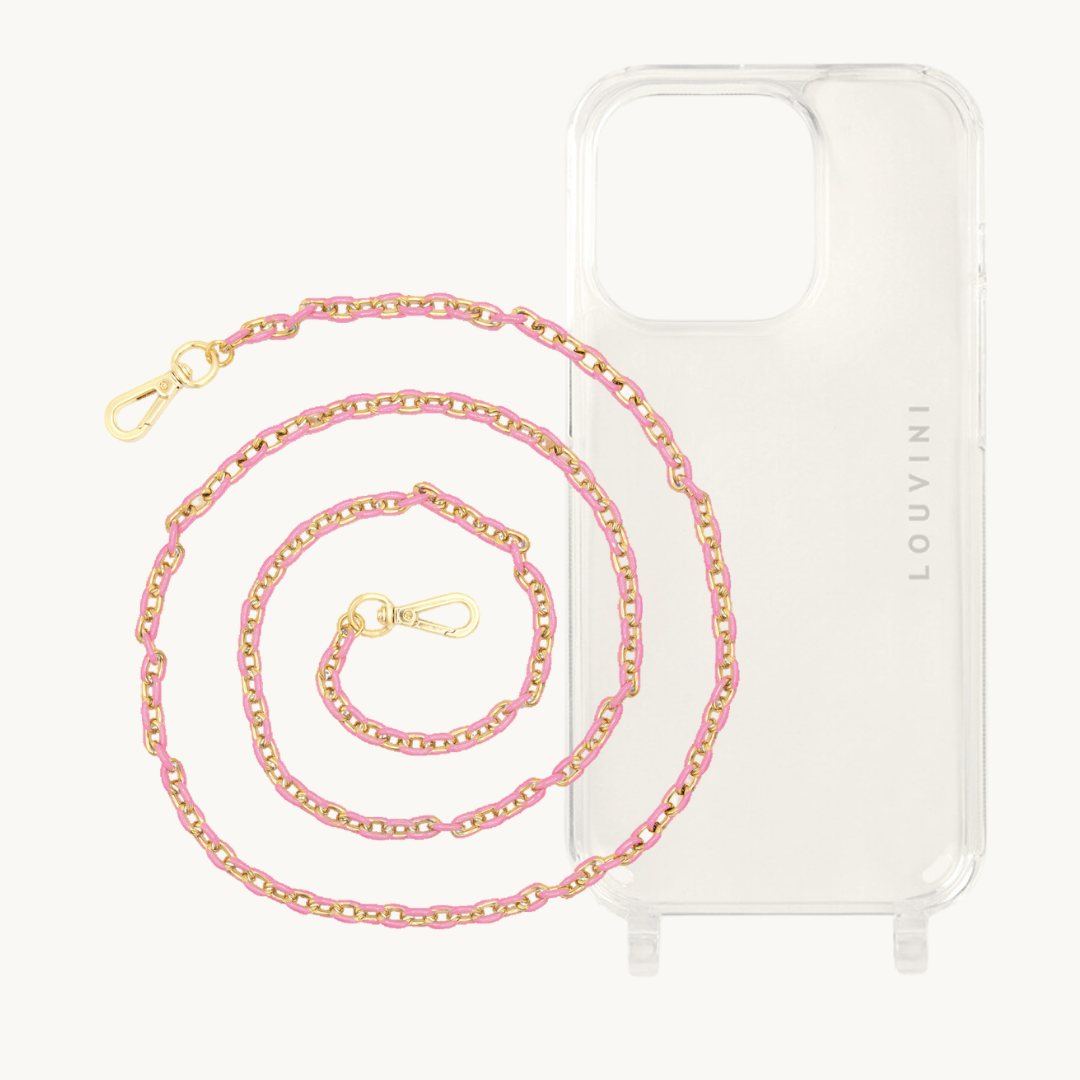 Charlie iPhone Case & Mia Pink Chain