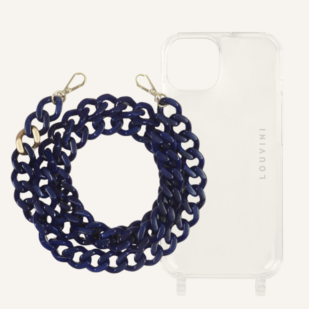 Charlie iPhone Case & Zoe Navy Chain
