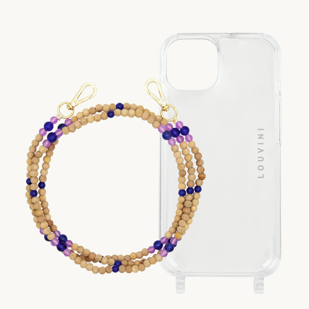 Charlie iPhone Case & Arielle "Purple-Blue" Strap