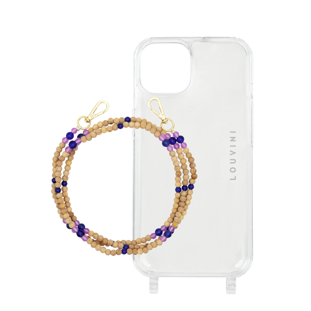 Charlie iPhone Case & Arielle "Purple-Blue" Strap