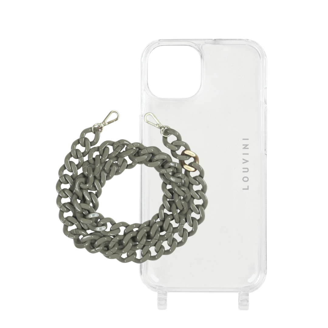 Coque Charlie iPhone & chaîne Zoé Kaki