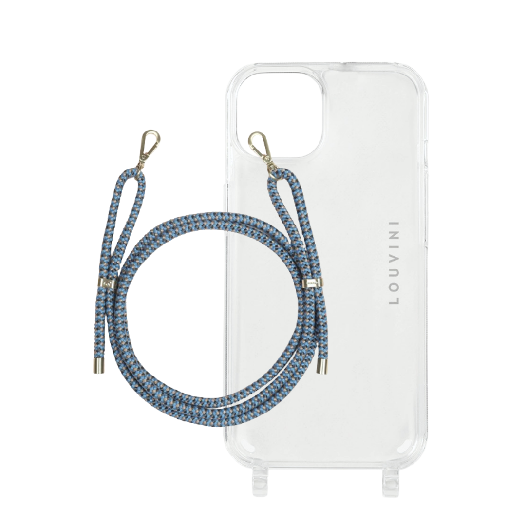 Charlie iPhone Case & Tessa Blue-beige Cord