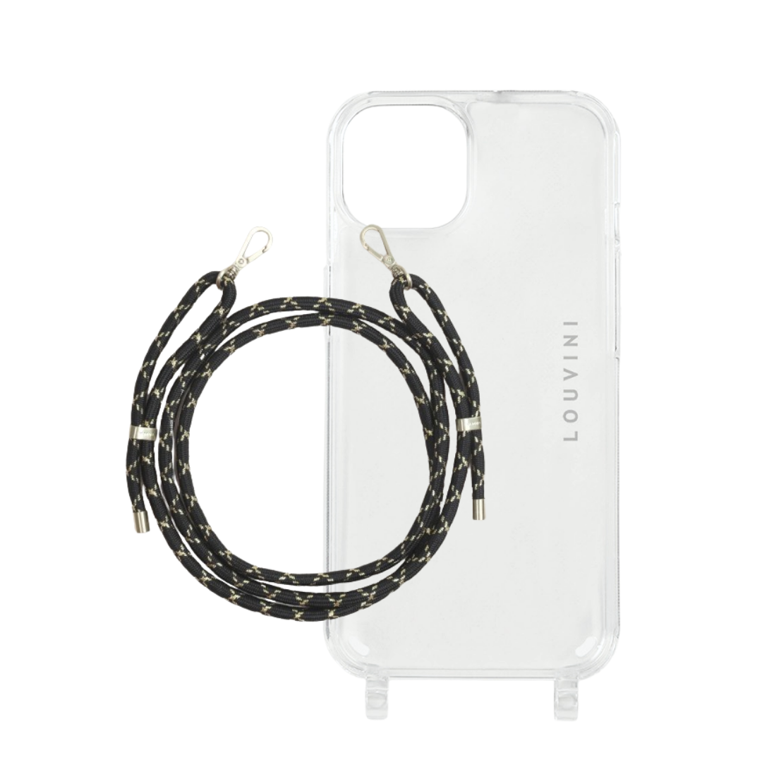 Charlie iPhone Case & Tessa Black-Gold Cord