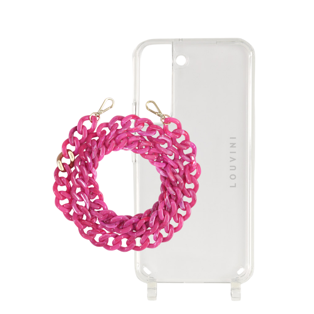 Coque Charlie & chaîne Zoé Fuchsia (Samsung)