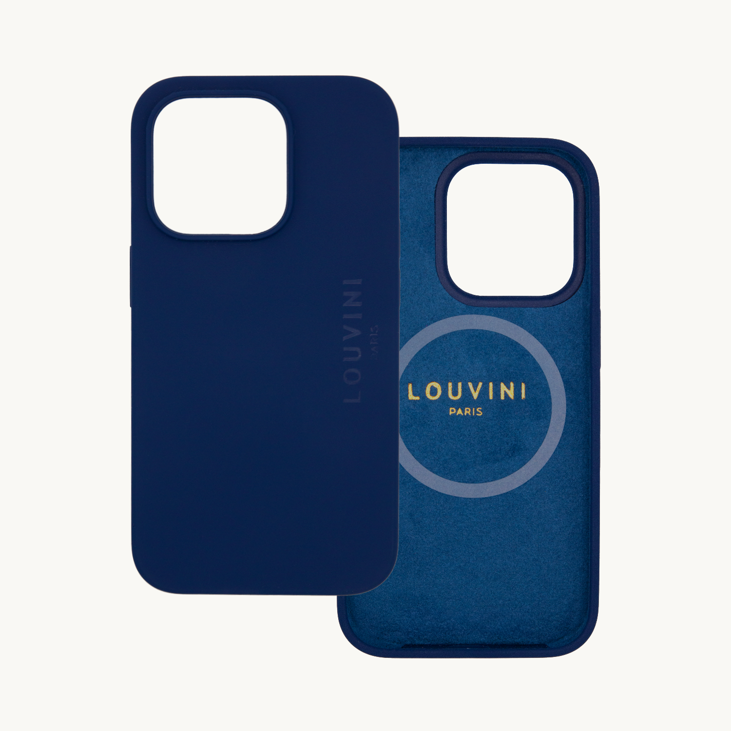 COQUE IPHONE MAGSAFE SILICONE LEO MARINE  double 14 pro 