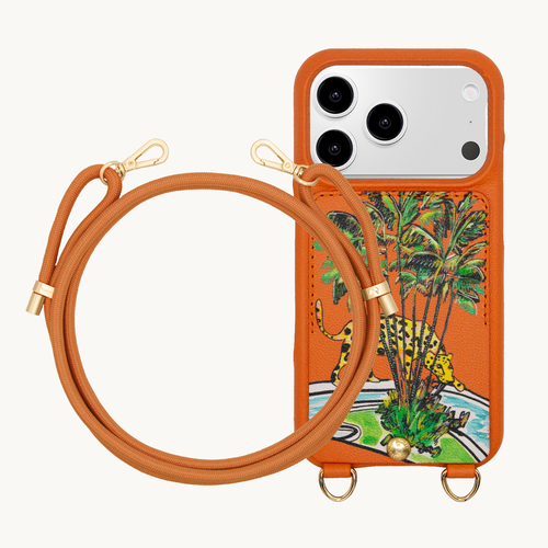 Coque iPhone LOU x FILIPE JARDIM Orange & Cordon TESSA Orange