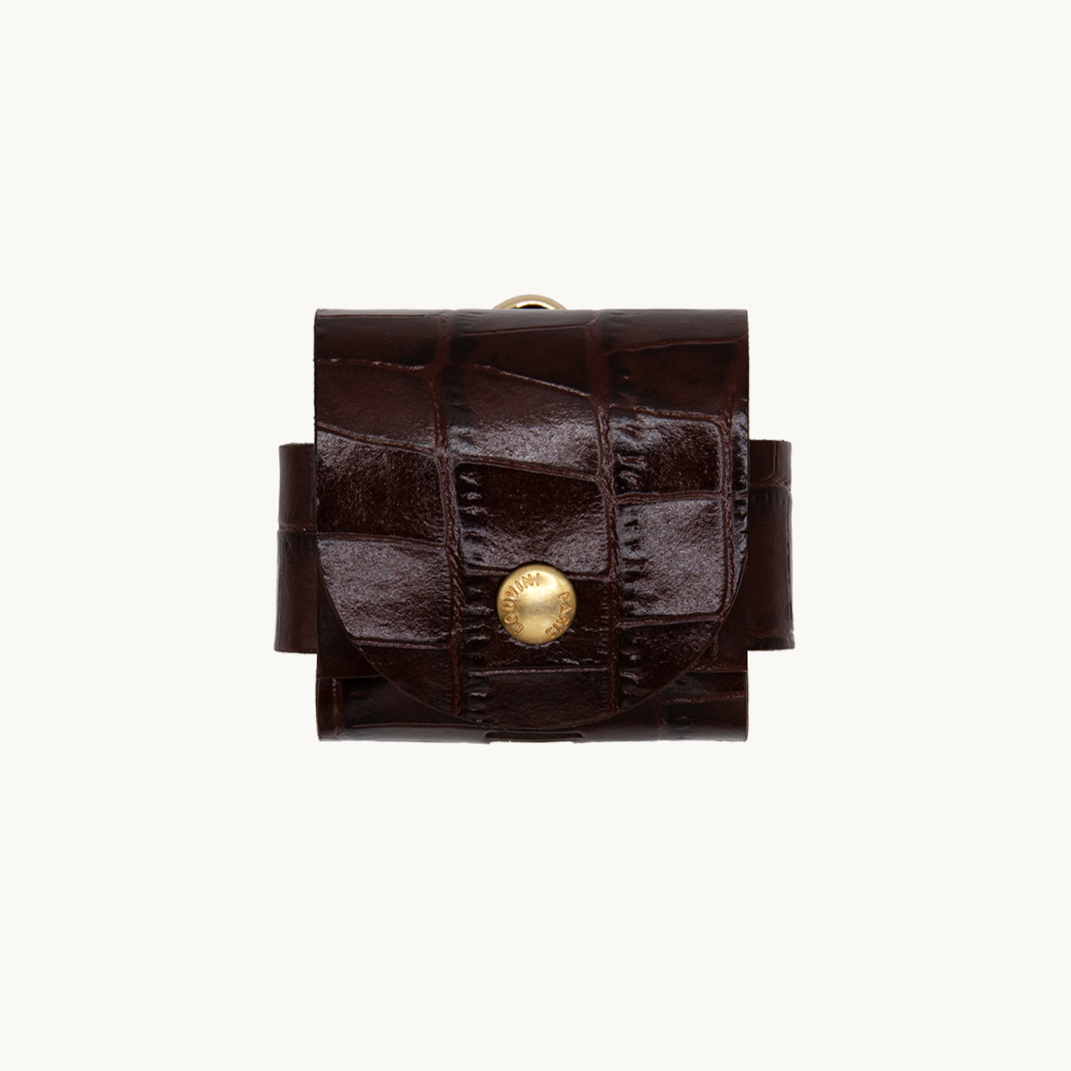 Étui JOE pour AirPods - Crocodile Marron