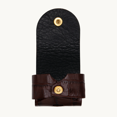 Étui JOE pour AirPods - Crocodile Marron