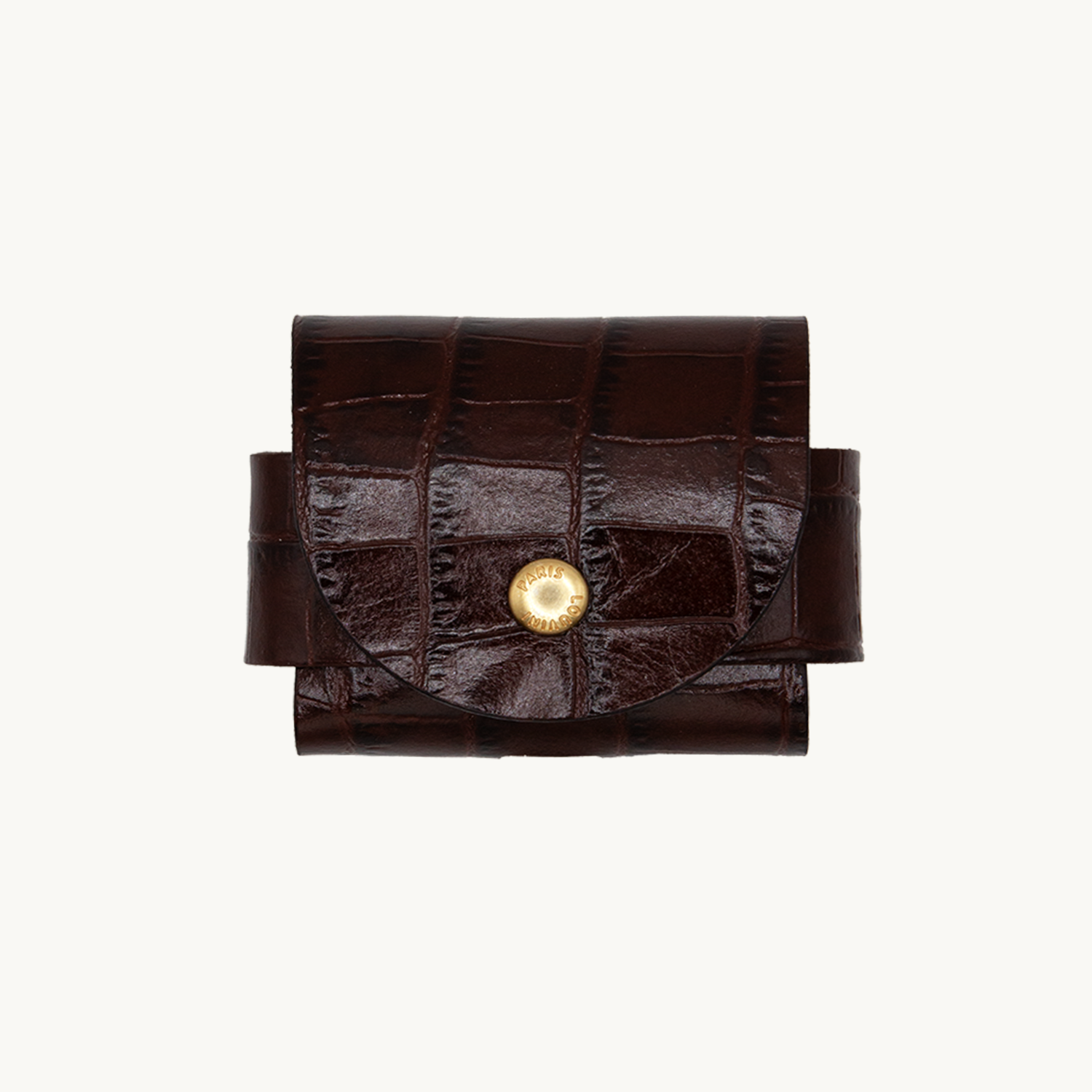 Étui JOE pour AirPods - Crocodile Marron