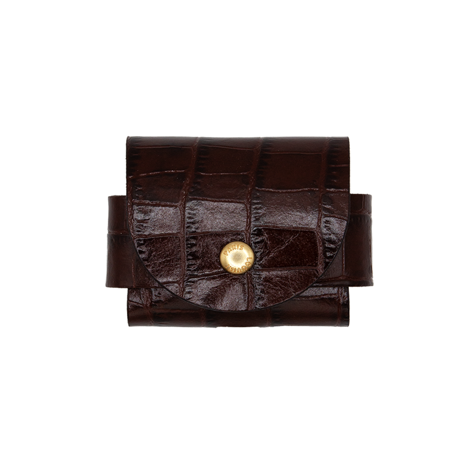 Étui JOE pour AirPods - Crocodile Marron