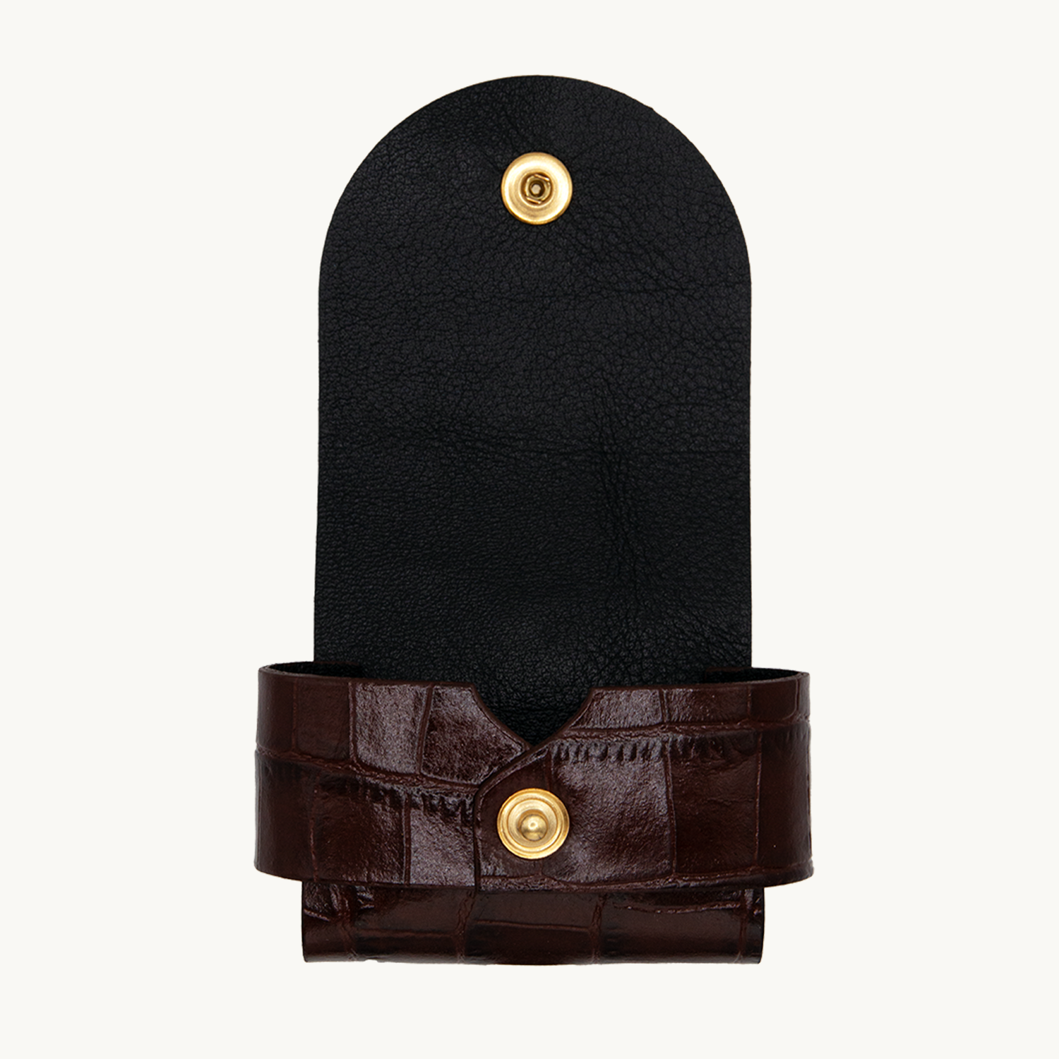 Étui JOE pour AirPods - Crocodile Marron