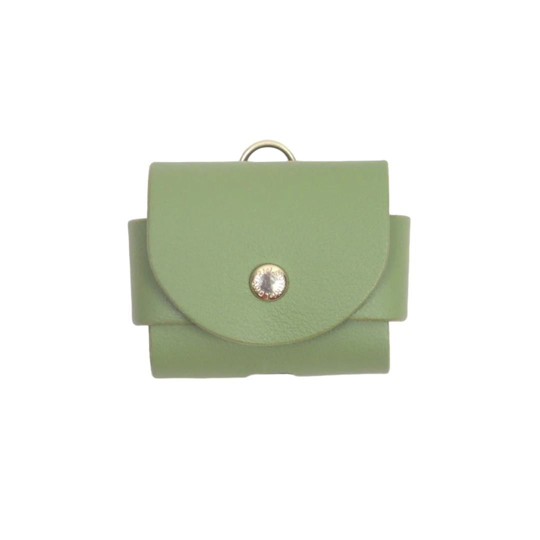 Étui AirPods kaki design moderne et protection résistante