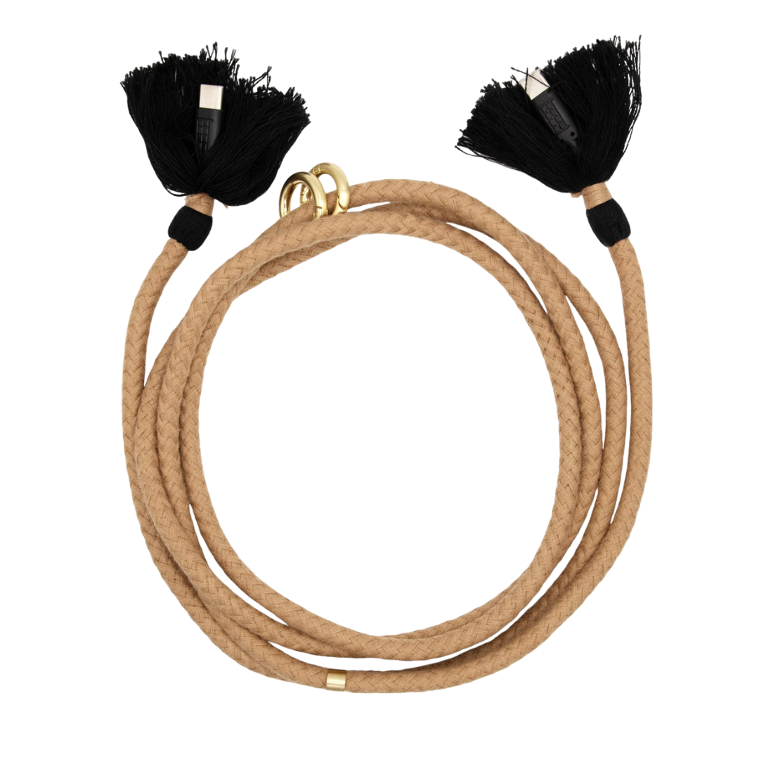 Cordon de telephone avec froufrou et câbles