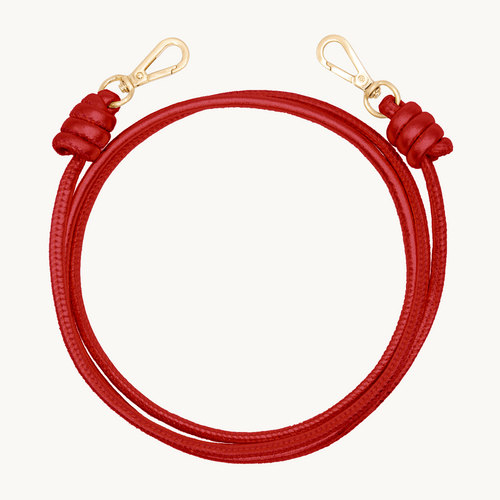 Cordon cuir KATE - Rouge