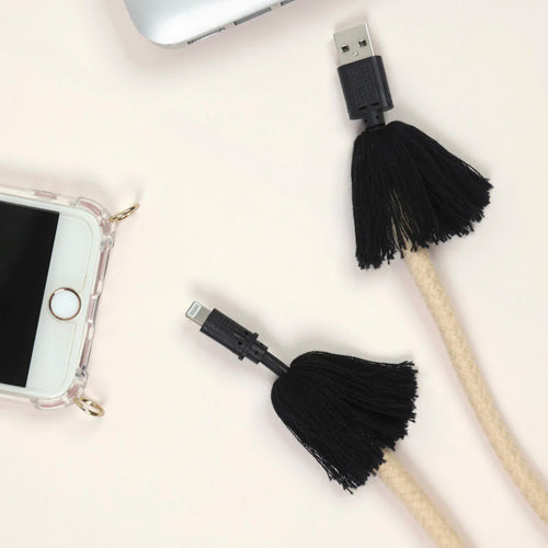 Cordon de telephone avec froufrou et câbles