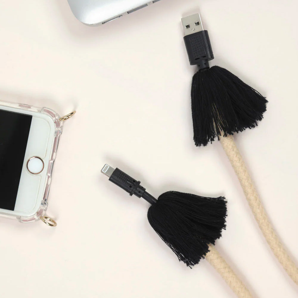 Charlie iPhone Case & Kaia USB Natural Cord