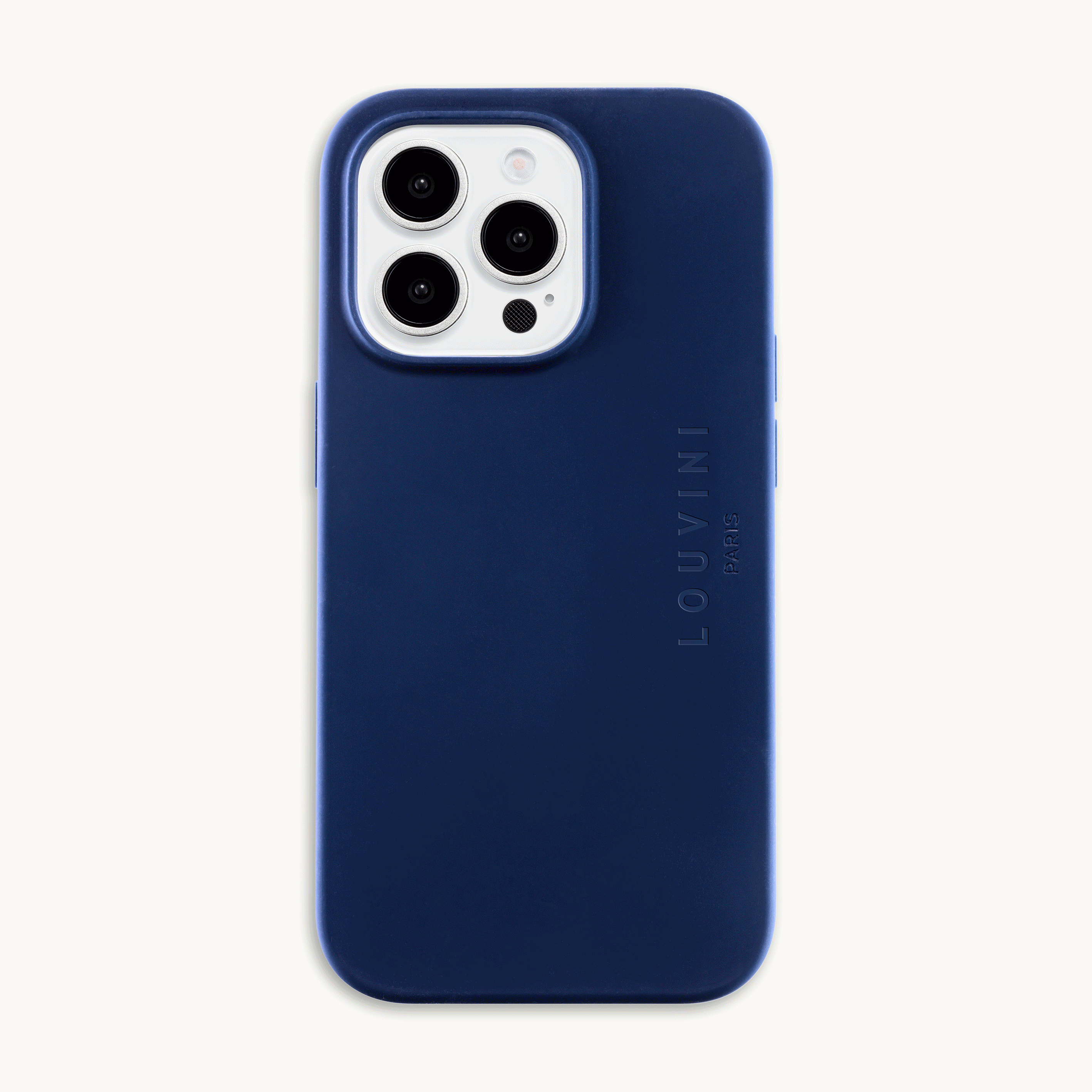 Coque iPhone MagSafe silicone LEO - Marine