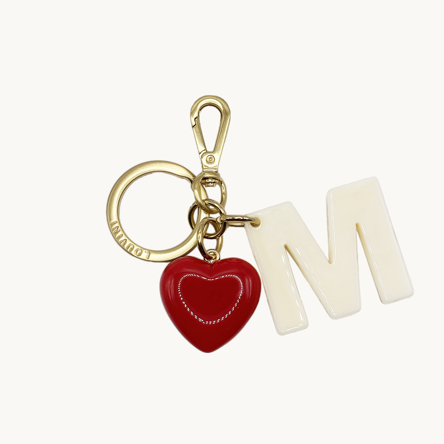 PORTE-CLÉ - Lettre d'Amour M