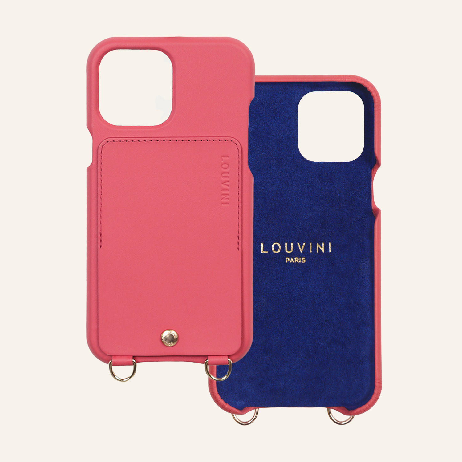 Etui iPhone Lou Blush & Cordon Tessa Blush-Violet