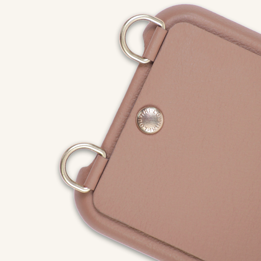 LOU Camel Leather Case & ZOE Dolce Chain