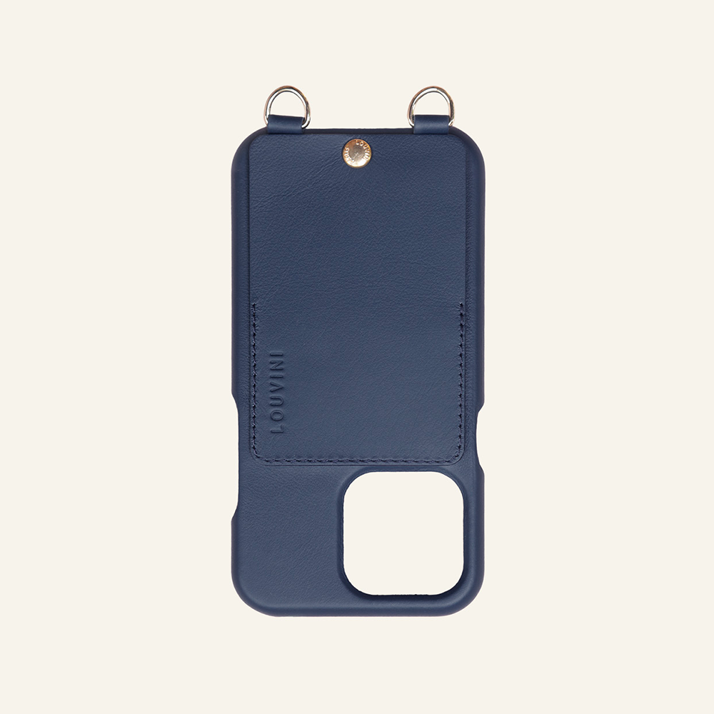 LOU Navy Leather Case & KATE Navy Cord