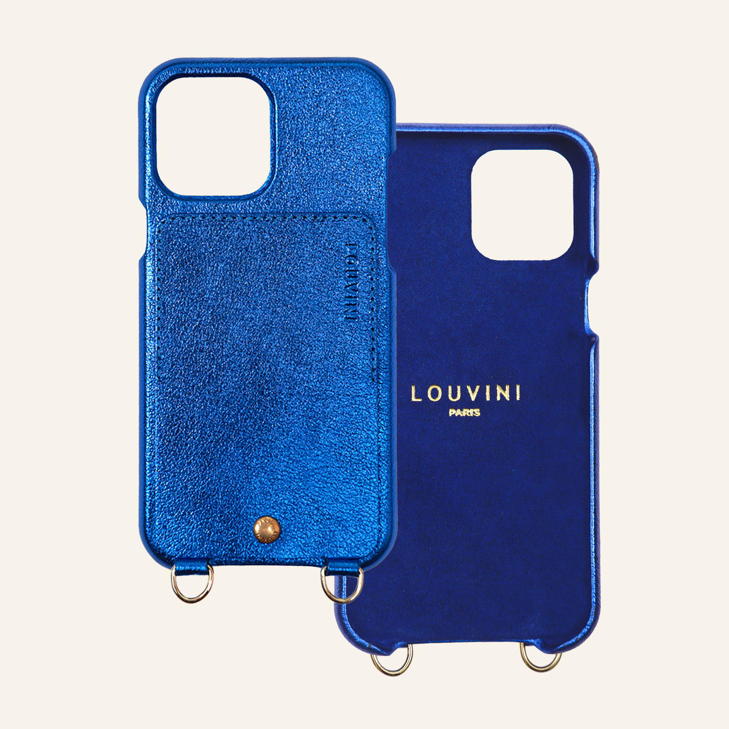 Lou Blue Metallic Case & Arielle "parisienne" Strap