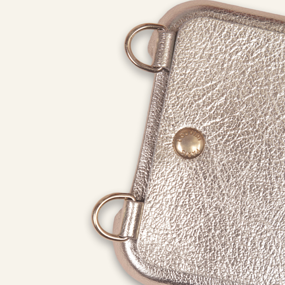 LOU CASE METALLIC GOLD-SILVER