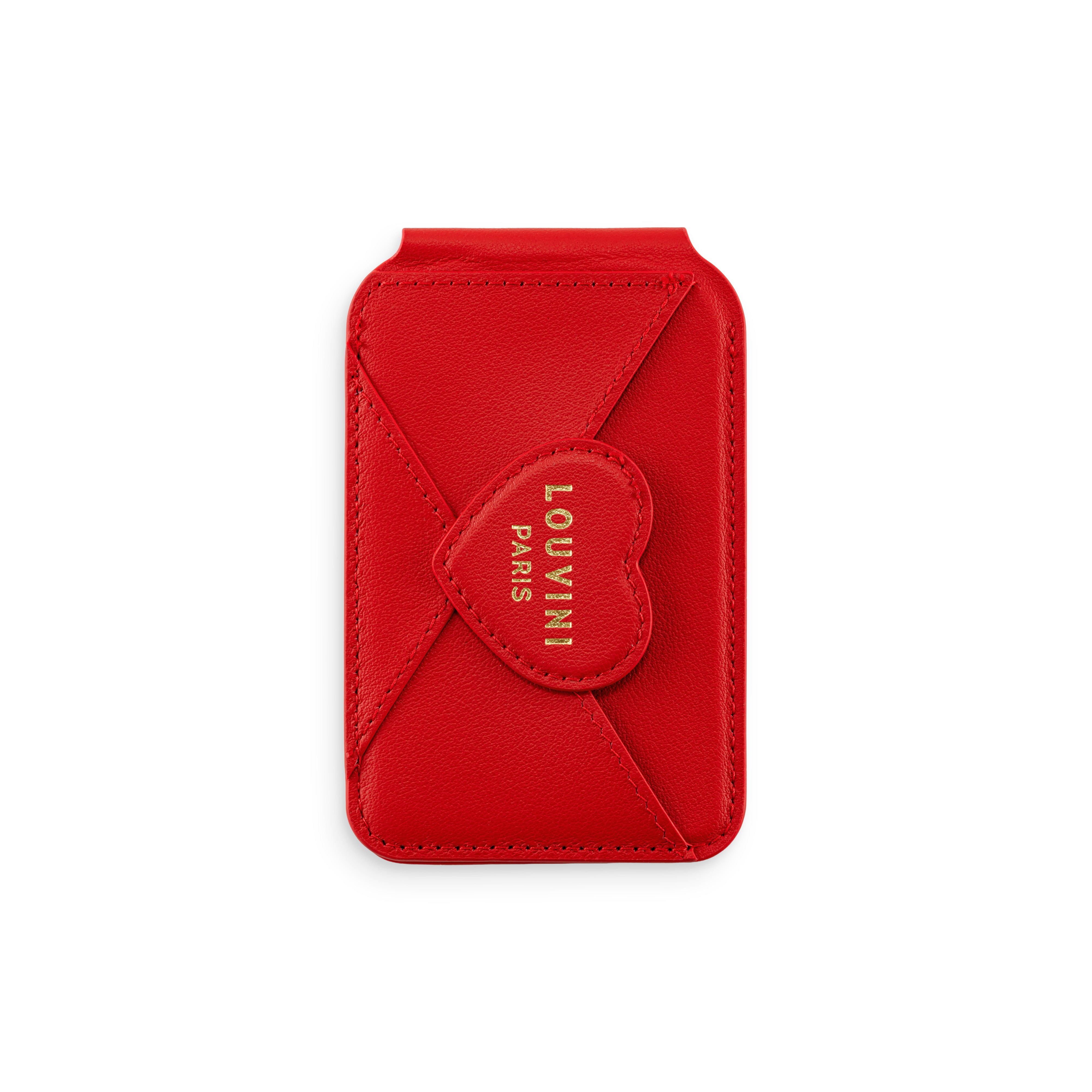 Porte-carte miroir iPhone MagSafe CHÉRIE - Rouge
