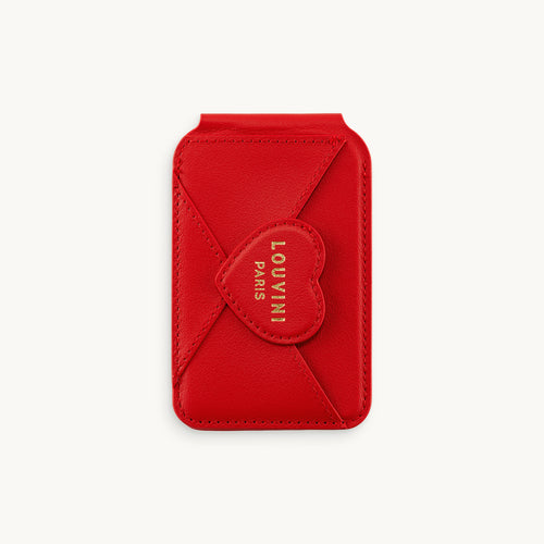 Porte-carte miroir iPhone MagSafe CHÉRIE - Rouge