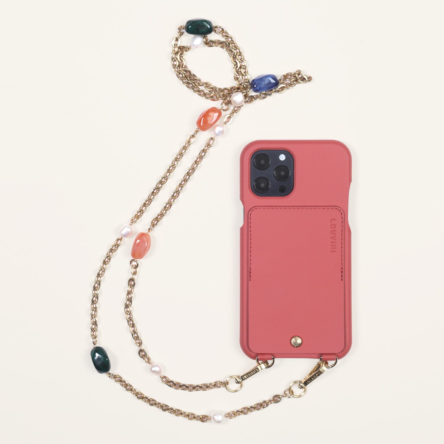 Etui iPhone Lou Blush & Chaîne Ysa