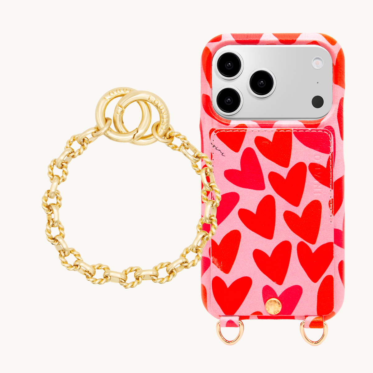 Coque iPhone LOU Coeurs & Bracelet PETIT LUCKY NAKED