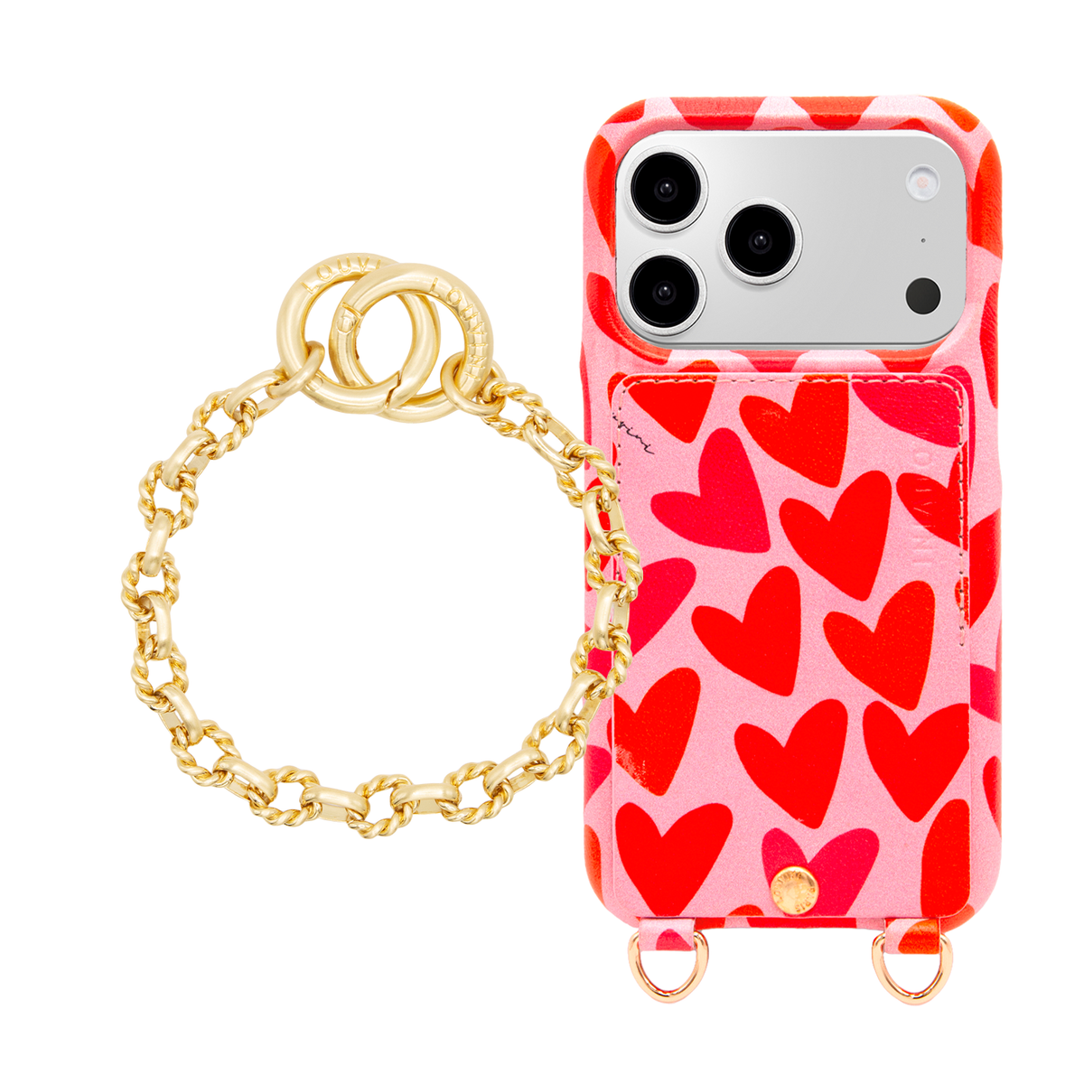 Coque iPhone LOU Coeurs & Bracelet PETIT LUCKY NAKED