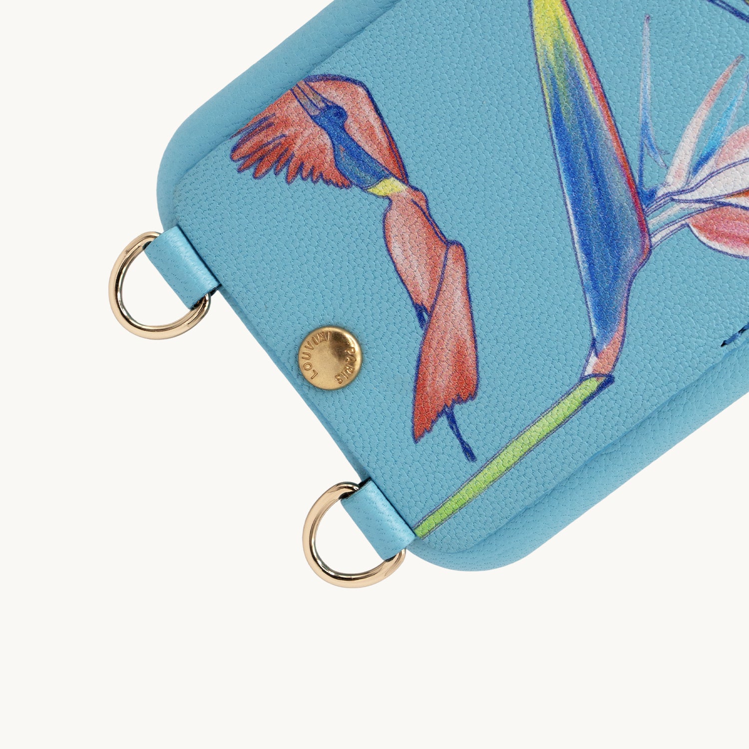 Coque LOU x FILIPE JARDIM Turquoise & bracelet PETIT ZOE Bleu Glacé