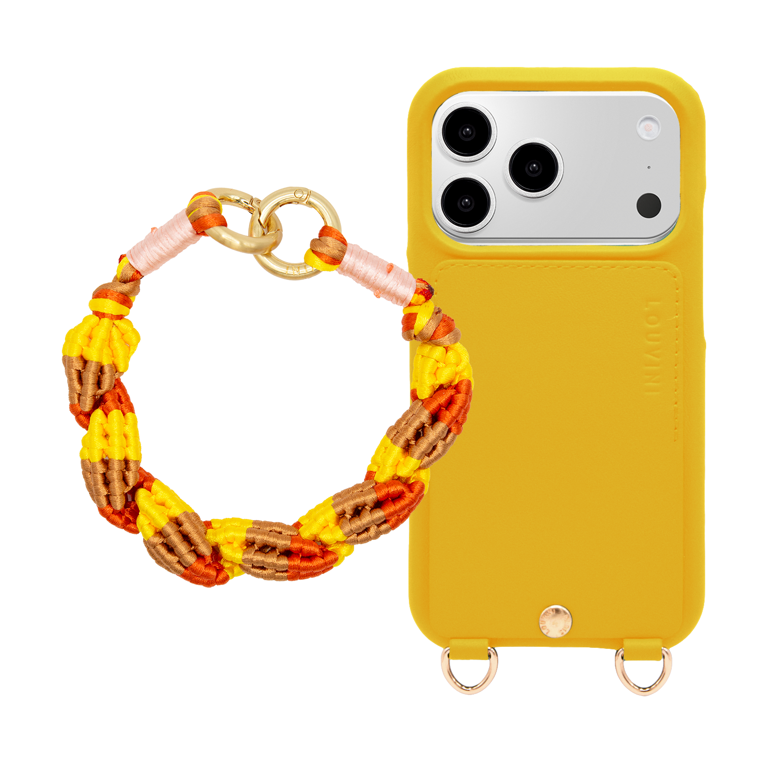 Coque iPhone LOU Jaune & Bracelet LAYLA Jaune