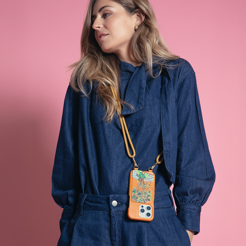 Cordon TESSA Multicolore - Jaune-Orange