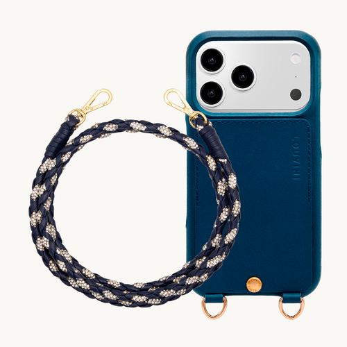 Coque iPhone LOU Marine & cordon KYLIE Marine